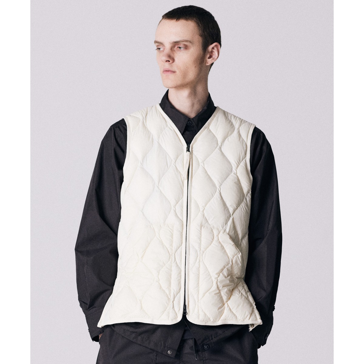 【A.subjjject】SHELL DOWN VEST WHITE The North Face Vest Womens XS White Puffer Goose Down 700